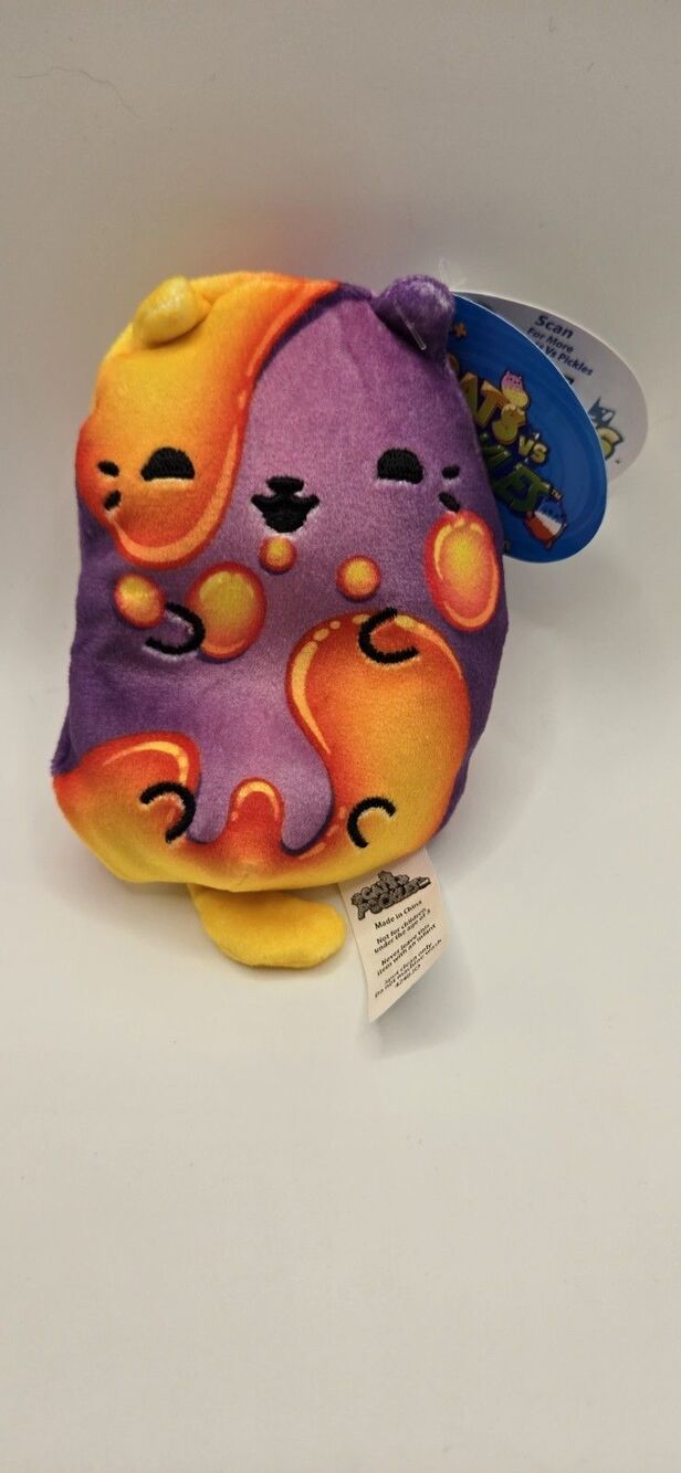 Cats Vs Pickles #527 Lava Lamp Teal Wave Retro Psychedelic Bean Plush CVP NWT